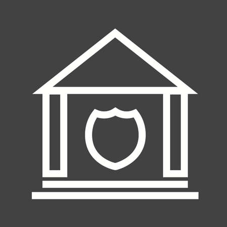 Police, station, justice icon vector image.のイラスト素材