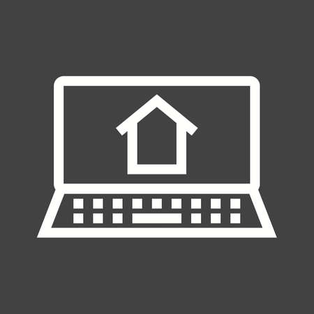 Online, house, home icon vector image.Can also be used for housing. Suitable for mobile apps, web apps and print media.のイラスト素材