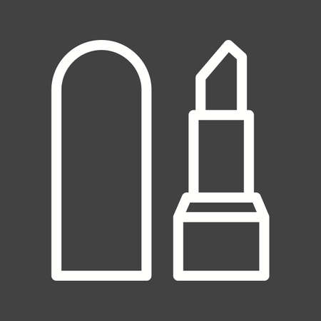 Lipstick, face, cosmetics icon vector image.Can also be used for makeup and accessories. Suitable for mobile apps, web apps and print media.のイラスト素材