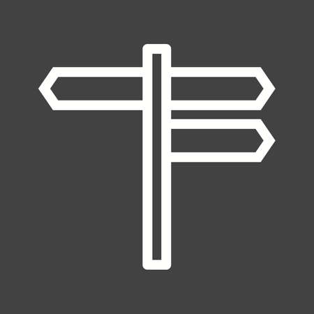 Sign, street, road icon vector image.Can also be used for housing. Suitable for mobile apps, web apps and print media.のイラスト素材