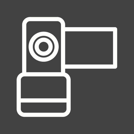 Video, camera, production icon vector image. Can also be used for IT and communication. Suitable for use on web apps, mobile apps and print media.のイラスト素材