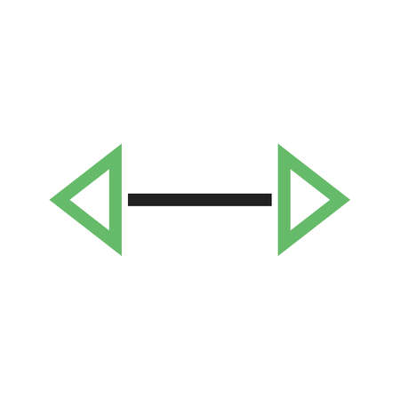 Arrow, left, right icon vector image. Can also be used for arrows. Suitable for mobile apps, web apps and print media.のイラスト素材