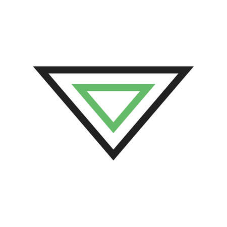 Down, triangle, website  icon vector image. Can also be used for arrows. Suitable for mobile apps, web apps and print media.のイラスト素材