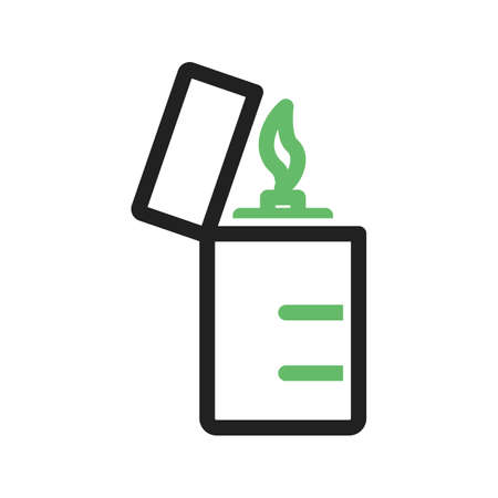 Lighter, flame, fire icon vector image.のイラスト素材