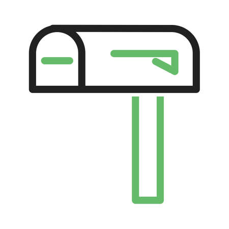 Mailbox, letter, post icon vector image. のイラスト素材