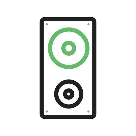 Speaker, sound music icon vector image. のイラスト素材