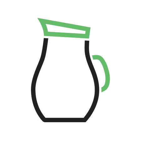 Water, jug, glass icon vector image. Can also be used for food iconset. Suitable for use on web apps, mobile apps and print media.のイラスト素材