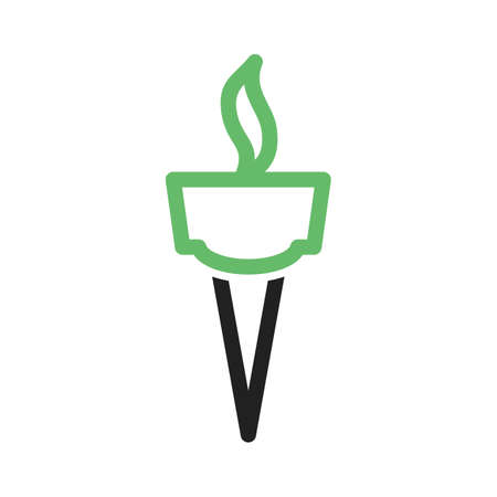 Torch, sports competitions, flame icon vector image. Can also be used for fitness and sports. Suitable for web apps, mobile apps and print media.のイラスト素材