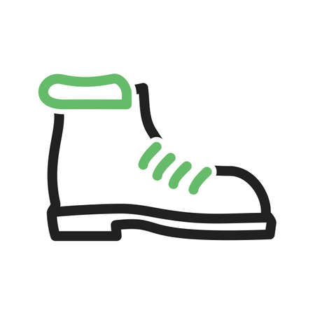 Hiking, boot, camping icon vector image. Can also be used for camping. Suitable for use on web apps, mobile apps and print media.のイラスト素材
