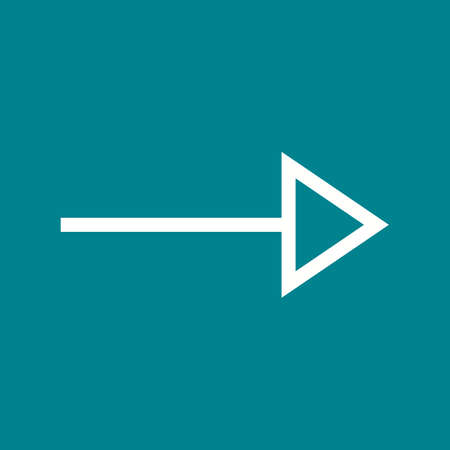 Arrow, right, pointer icon vector image. Can also be used for arrows. Suitable for mobile apps, web apps and print media.のイラスト素材