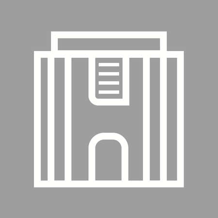 Movie, cinema, theater icon vector image.Can also be used for building and landmarks . Suitable for mobile apps, web apps and print media.のイラスト素材