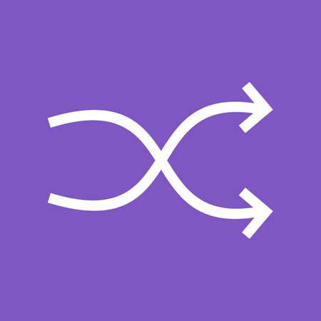 Arrow, shuffle, refresh icon vector image. Can also be used for arrows. Suitable for mobile apps, web apps and print media.のイラスト素材