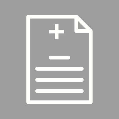 Medical, report, doctor icon vector image. Can also be used for healthcare and science. Suitable for use on web apps, mobile apps and print media.のイラスト素材