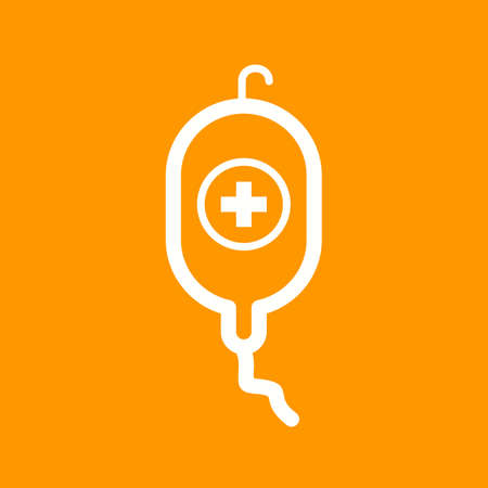 Drip, bag, hospital icon vector image. Can also be used for healthcare and science. Suitable for use on web apps, mobile apps and print media.のイラスト素材