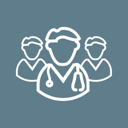 Doctor, patient, medical icon vector image. Can also be used for healthcare and science. Suitable for web apps, mobile apps and print media.のイラスト素材