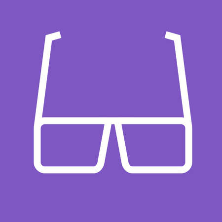 Glasses, sunglasses, fashion icon vector image. Can also be used for party. Suitable for web apps, mobile apps and print media.のイラスト素材