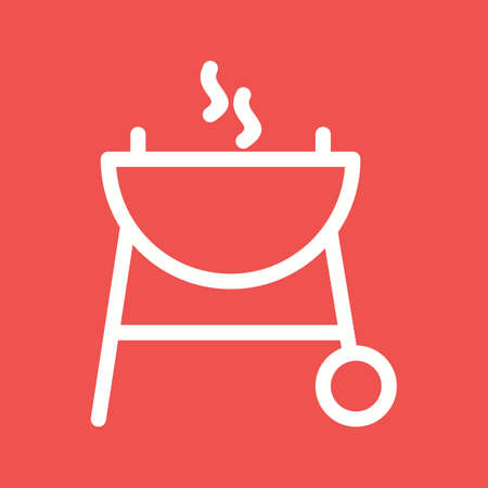 Food, barbeque, grill icon vector image. Can also be used for camping. Suitable for web apps, mobile apps and print media.のイラスト素材