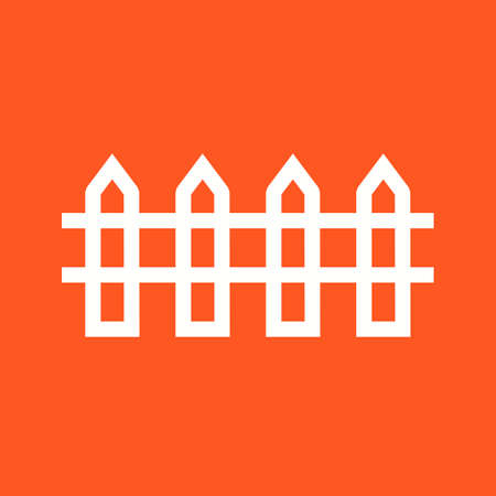 Fence, wooden, boundary icon vector image.Can also be used for housing. Suitable for mobile apps, web apps and print media.のイラスト素材