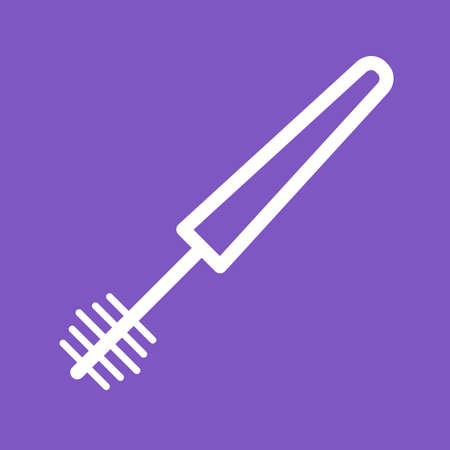 Mascara, makeup, brush icon vector image. Can also be used for makeup and accessories. Suitable for web apps, mobile apps and print media.のイラスト素材