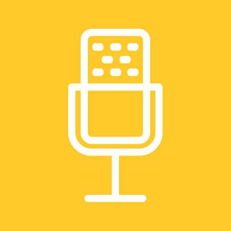 Mic, speech, sound icon vector image. Can also be used for IT and communication. Suitable for use on web apps, mobile apps and print media.のイラスト素材