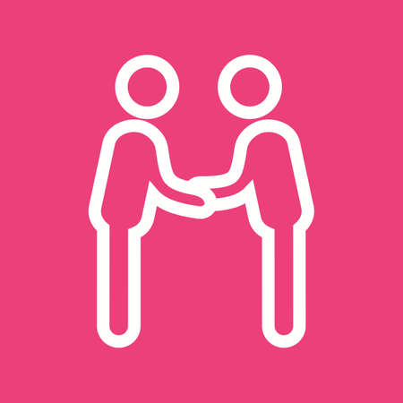 Client, meeting, business icon vector image. Can also be used for business management. Suitable for web apps, mobile apps and print media.のイラスト素材