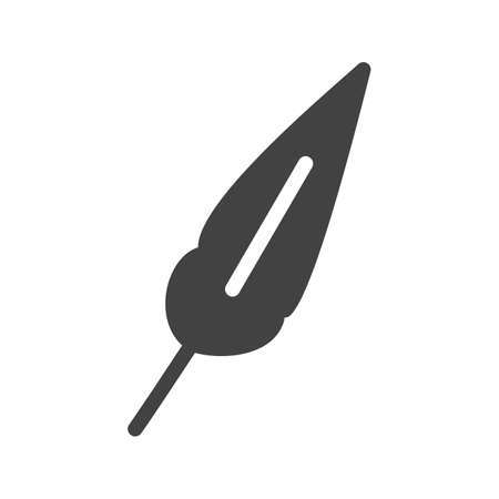 Feather, write, bird icon vector image.Can also be used for education and science. Suitable for mobile apps, web apps and print media.のイラスト素材