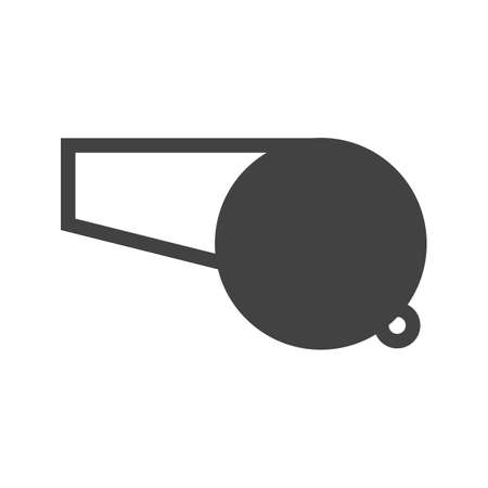 Whistle, referee, coach icon vector image. Can also be used for education and science. Suitable for web apps, mobile apps and print media.のイラスト素材