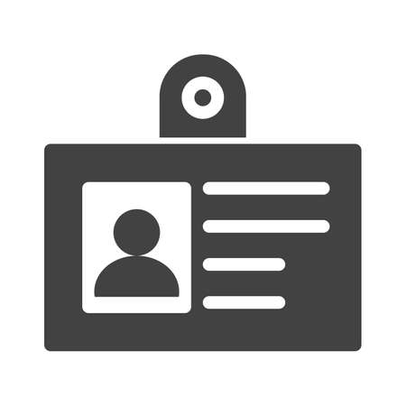 Badge, name, card icon image. のイラスト素材