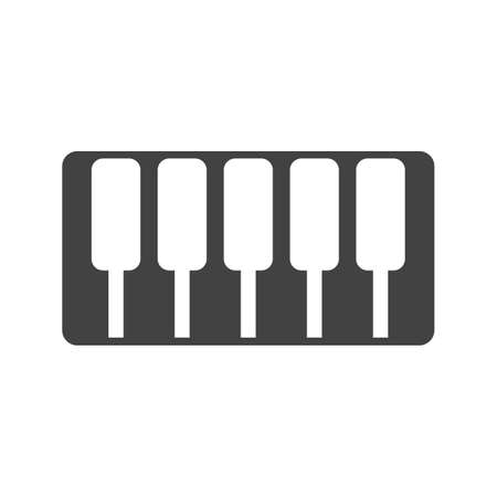 Piano, keys, music icon image. のイラスト素材