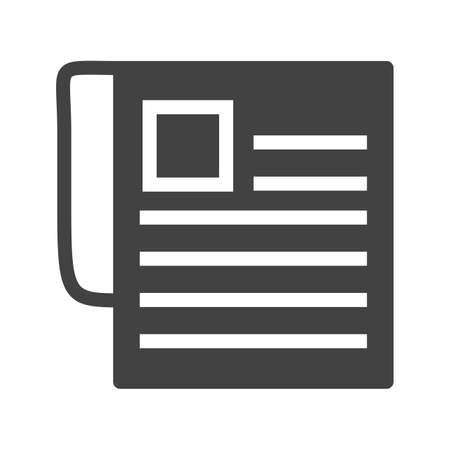 Newspaper, news paper, network icon vector image. Can also be used for IT and communication. Suitable for web apps, mobile apps and print media.のイラスト素材