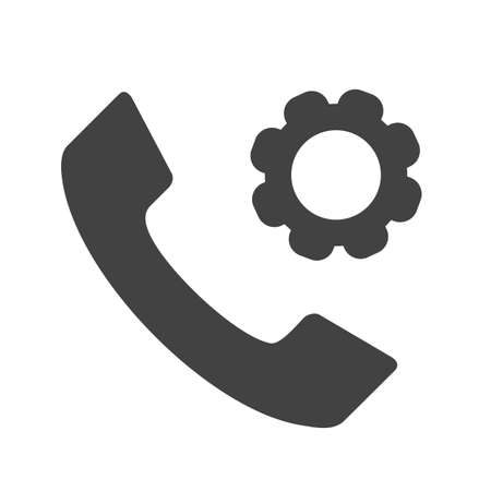 Phone, mobile, settings icon vector image. Can also be used for material design. Suitable for use on web apps, mobile apps and print media.のイラスト素材