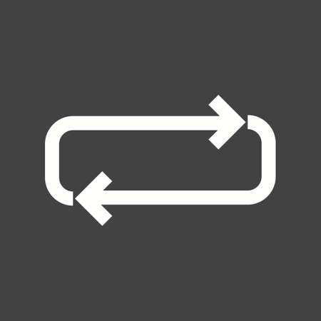 Arrow, cycle, loop icon vector image. Can also be used for arrows. Suitable for mobile apps, web apps and print media.のイラスト素材