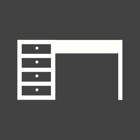 Office, desk, computer icon vector image.Can also be used for education and science. Suitable for mobile apps, web apps and print media.のイラスト素材