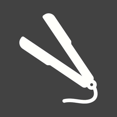 Hair straightener iconのイラスト素材