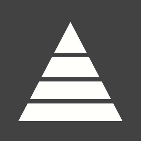 Pyramid chart iconのイラスト素材