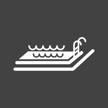 Pool, swimming, hotel icon vector image.Can also be used for hotel and restaurant. Suitable for mobile apps, web apps and print media.のイラスト素材