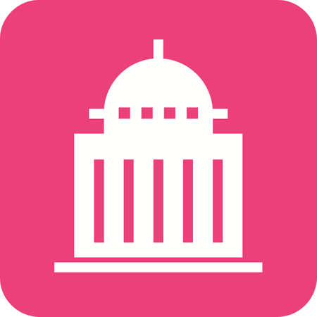 Government, speaker, congress icon vector image.Can also be used for building and landmarks . Suitable for mobile apps, web apps and print media.のイラスト素材