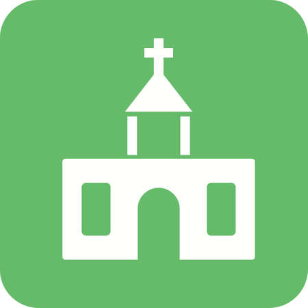 Church, building, religion icon vector image.Can also be used for building and landmarks . Suitable for mobile apps, web apps and print media.のイラスト素材