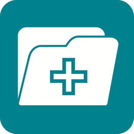 Medical, health, record icon vector image. Can also be used for healthcare and science. Suitable for use on web apps, mobile apps and print media.のイラスト素材