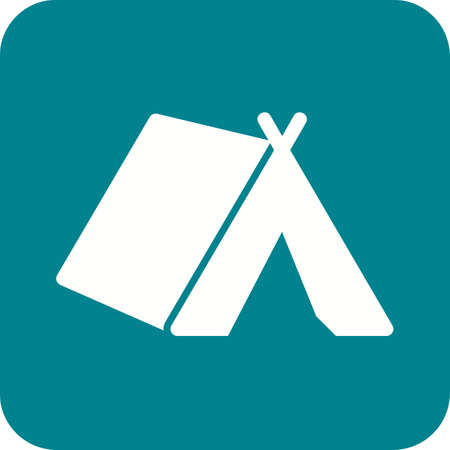 Tent, camping, camp icon vector image. Can also be used for objects. Suitable for web apps, mobile apps and print media.のイラスト素材