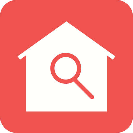 Search, agent, house icon vector image.Can also be used for housing. Suitable for mobile apps, web apps and print media.のイラスト素材