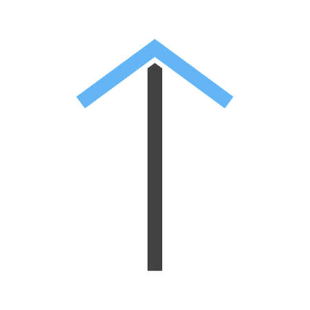 Arrow, up, pointer icon vector image. Can also be used for arrows. Suitable for mobile apps, web apps and print media.のイラスト素材