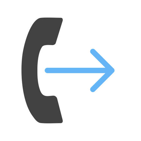 Call, outgoing, connection icon vector image. Can also be used for IT and communication. Suitable for use on web apps, mobile apps and print media.のイラスト素材