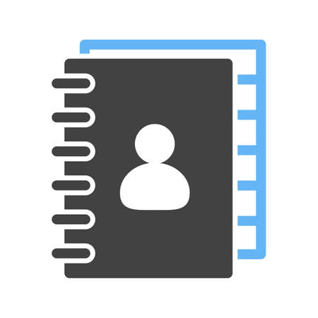 Contact, book, personal icon vector image. Can also be used for IT and communication. Suitable for web apps, mobile apps and print media.のイラスト素材