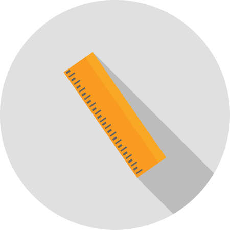 Ruler, number, office icon vector image.Can also be used for office. Suitable for mobile apps, web apps and print media.のイラスト素材