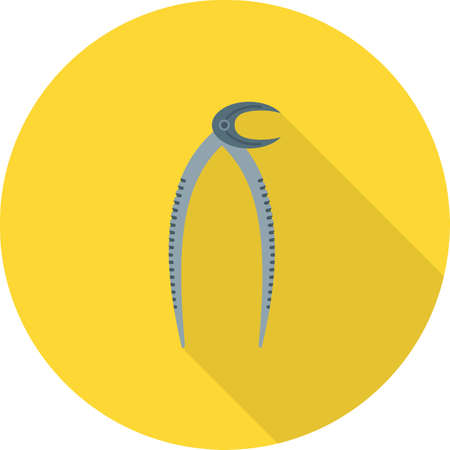 Dentist, tools, teeth icon vector image. Can also be used for healthcare and science. Suitable for use on web apps, mobile apps and print media.のイラスト素材