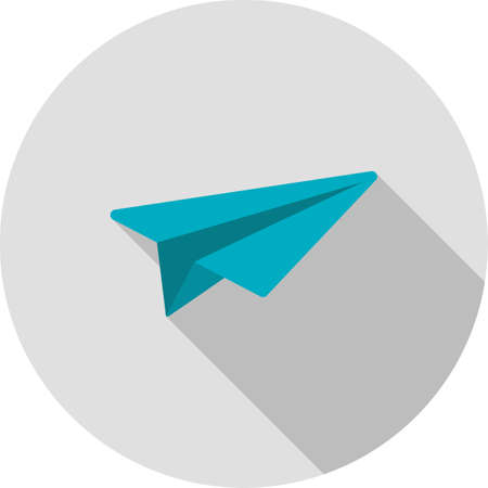 Paper, plane, sky icon vector image. Can also be used for objects. Suitable for use on web apps, mobile apps and print media.のイラスト素材
