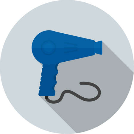 Dryer, hair, blow icon vector image. Can also be used for makeup and accessories. Suitable for use on web apps, mobile apps and print media.のイラスト素材