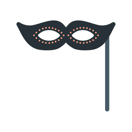 Mask, carnival, face icon vector image. Can also be used for objects. Suitable for web apps, mobile apps and print media.のイラスト素材