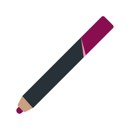 Pencil, lip, makeup icon vector image.Can also be used for makeup and accessories. Suitable for web apps, mobile apps and print media.のイラスト素材